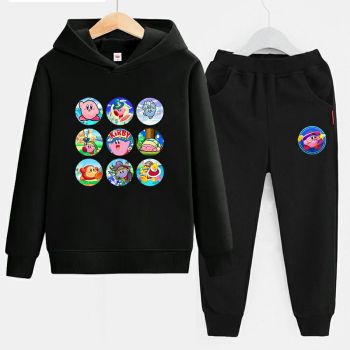 Kirby's Kids Hoodies Cotton Sweatshirts Outfits 1