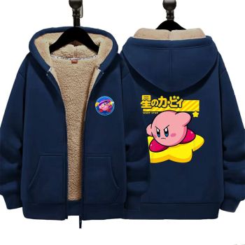 Kirby's Unisex Boy's Girls Winter Warm Sherpa Lined Zip Up Sweatshirt Fleece Jacket 3