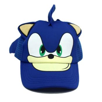 Sonic the Hedgehog Cap Anime Unisex Cosplay Cartoon Blue Baseball Hat Suitable for Child and Adult