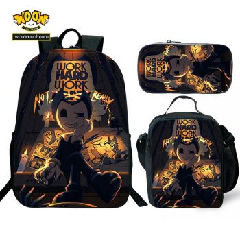 Bendy and the Ink Machine backpack boys for girl school Lunch box School Bag 1