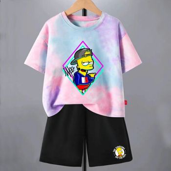  The Simpsons Tie dye T-Shirt Kids Cotton Shirt 3