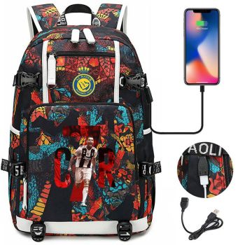 Boys Cristiano Ronaldo Backpack Cool Bookbags School bag CR7 Travel Backpack Best Kids Gifts 
