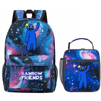 Boys Rainbow Friends Backpack Lunch box School Bag Kids Bookbag (13 color) 