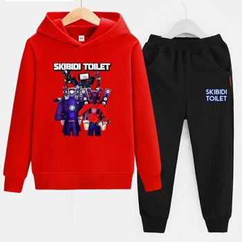 Boys Skibidi toilet Hoodie Sweatshirt Cotton Outfits Jogging suit Kids Xmas Gift