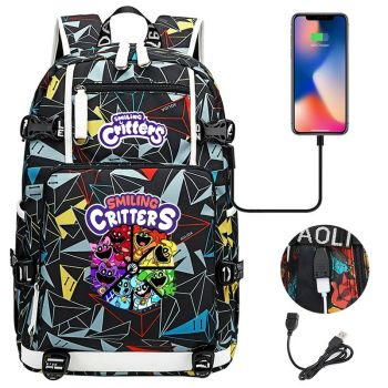 Boys Smiling Critters Backpack Cool Bookbags School bag Smiling Critters Travel Backpack Best Kids Gifts 