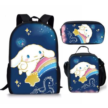 Cinnamoroll Backpack and Lunch box Cinnamoroll school bag Waterproof Bookbag Laptop bag Travel bag Kids Gifts Idea