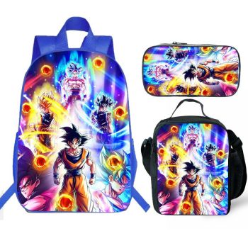 NEW Dragon Ball Z Backpack and Lunch box school bag Waterproof Bookbag Laptop bag Travel bag Kids Gifts Idea
