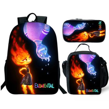 Elemental Backpack and Lunch box School Bag Boys Bookbag Elemental Backpack  