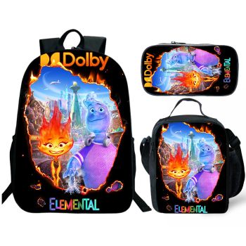 Elemental Backpack For School Waterproof Bookbag Lunchbox Boy Gifts Idea Elemental backpack