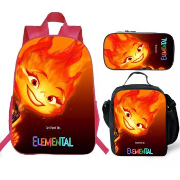 Elemental Ember Backpack and Lunch box School Bag Boys Bookbag Elemental Backpack  