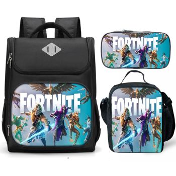 NEW Fortnite Backpack for Girls & Boys for Kindergarten & Elementary School, Adjustable Straps & Padded Back, Lightweight Travel Bag for Kids 
