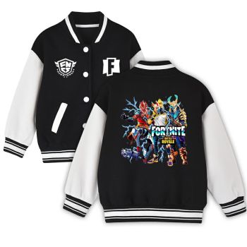 Fortnite Clothes College jacket Hoodie Sweatshirt Youth Fortnight  Varsity Jacket coat For Girls boys Christmas Gifts