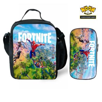 Fortnite Lunch Box Waterproof Insulated Lunch Bag Portable Lunchbox