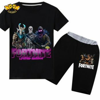 Fortnite T-Shirt  Kids Cotton Shirt Funny Youth Tee 6