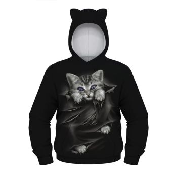 Kids cat 3D Print Hoodie Sweatshirt 2