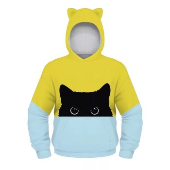 Kids cat 3D Print Hoodie Sweatshirt 1