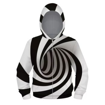 Cool 3D Print zipper Hoodie Sweatshirt 