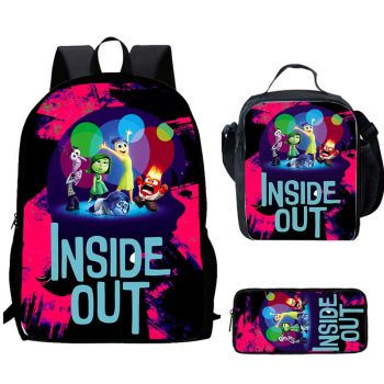 Inside Out 2 Backpack for Girls & Boys for Kindergarten & Elementary School, Adjustable Straps & Padded Back, Lightweight Travel Bag for Kids 