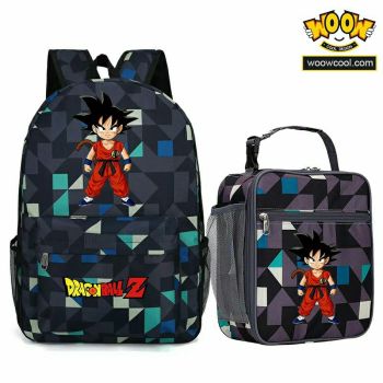Kids Dragon Ball Backpack Lunch box School Bag Kids Bookbag (11 color) 4