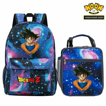 Kids Dragon Ball Backpack Lunch box School Bag Kids Bookbag (11 color) 1