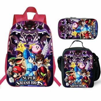 Kids Super Smash Bros backpack bookbag school bag