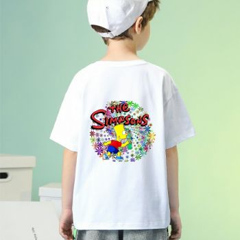 Kids The Simpsons T-Shirt Cotton Shirt Funny Youth Tee 7