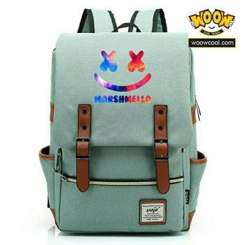 Marshmello Youth student schoolbag Sports and leisure backpack