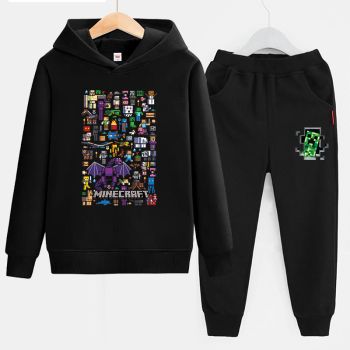 Minecraft Hoodie Sweatshirt and Pants Boys Minecraft Outfits