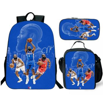 NBA James Harden Backpack For School Waterproof Bookbag Lunchbox Boy Gifts Idea backpack