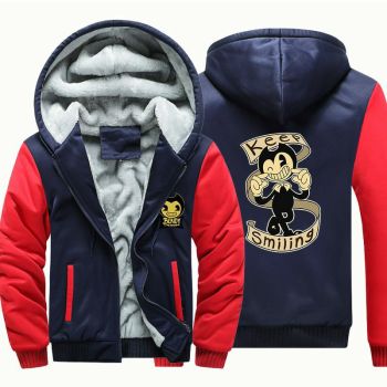 NEW  Bendy and the Ink Machine Hoodie Sweatshirt Winter Fleece Jacket Bendy Clothing Coat Kids Gift