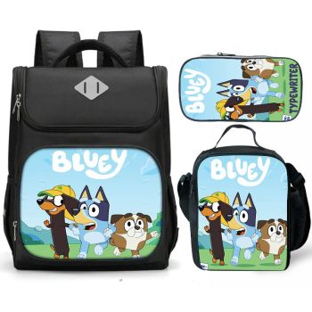 NEW BLUEY Backpack and Lunch bag BLUEY Bookbag for boy Back to School