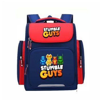 NEW Boys Stumble Guys Backpack 600D Oxford Waterproof Stumble Guys Cool Bookbag School Bags for Kids Gifts 