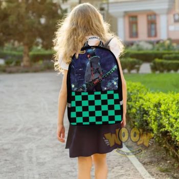 NEW Demon Slayer backpack kids boys school Lunch box School Bag