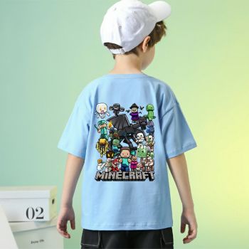 New Kids Minecraft  T-Shirt Cotton Shirt Funny Youth Tee 