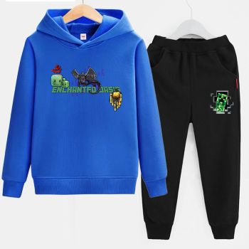 NEW Minecraft Hoodie Sweatshirt and Pants Boys Minecraft Outfits