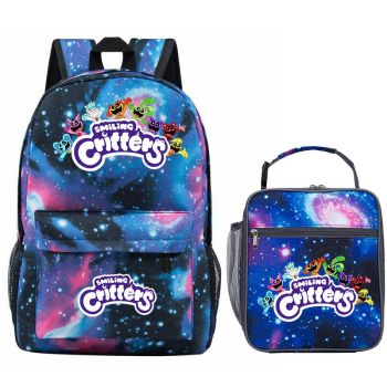 NEW Smiling Critters Backpack for School Book bag Lunch box Waterproof School bag Boys Gifts