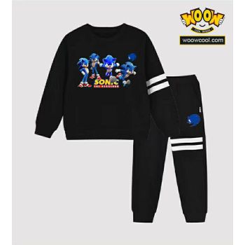 NEW Sonic The Hedgehog kids sweat suits 2 piece sweatpants and hoodies