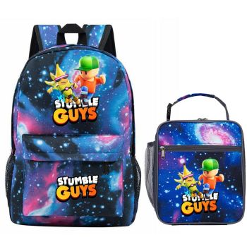 NEW Stumble Guys Backpack for School Book bag Lunch box Waterproof School bag Boys Gifts