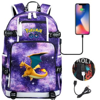 Pokemon Charizard Backpack For Boys Girls School Bag Charizard travel bag Bookbag Gifts