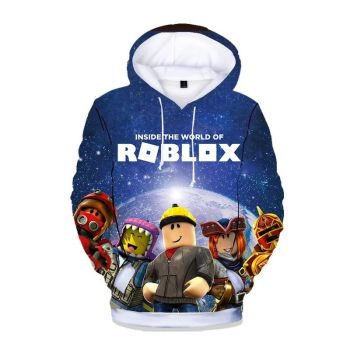 Roblox Hoodie Kids Roupas de capuz quente Roblox Hoodie Wathet