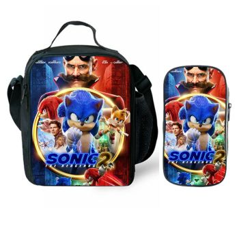 Sonic The Hedgehog Lunch Box Waterproof Insulated Lunch Bag Portable Lunch box