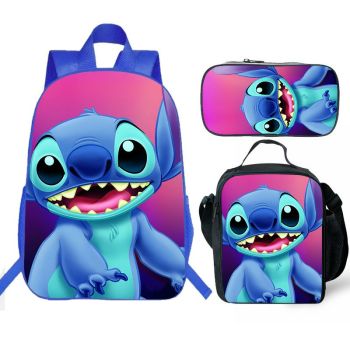 Stitch Bookbags 3D printed 16" waterproof backpack