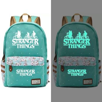 Stranger Things Canvas Backpack bookbag School bag Glows in the dark