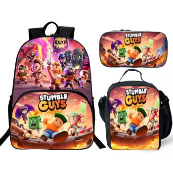 Stumble Guys Backpack For School Bag Bookbag Lunch bag Boys Girls Birthday Gift