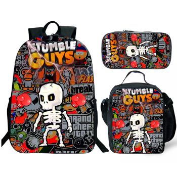 Stumble Guys Backpack/Lunch box  Stumble Guys Boys Bookbag Gift