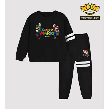 Super Mario kids sweat suits 2 piece sweatpants and hoodies 1
