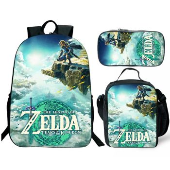 The Legend of Zelda school backpack for boys lunch bag and pencil case