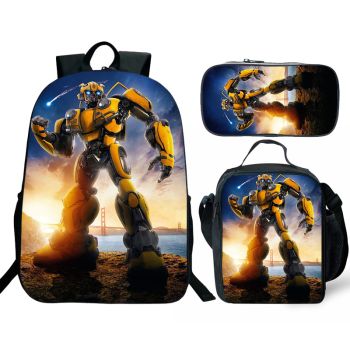 Transformers backpack kids boys school Lunch box School Bag