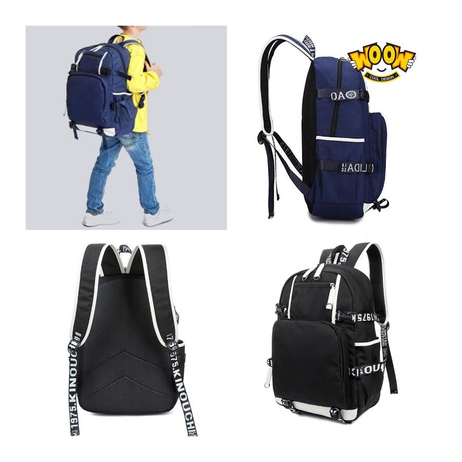 Fortnite backpack large capacity bookbag with USB Charging Port Chapter 2 Season 7