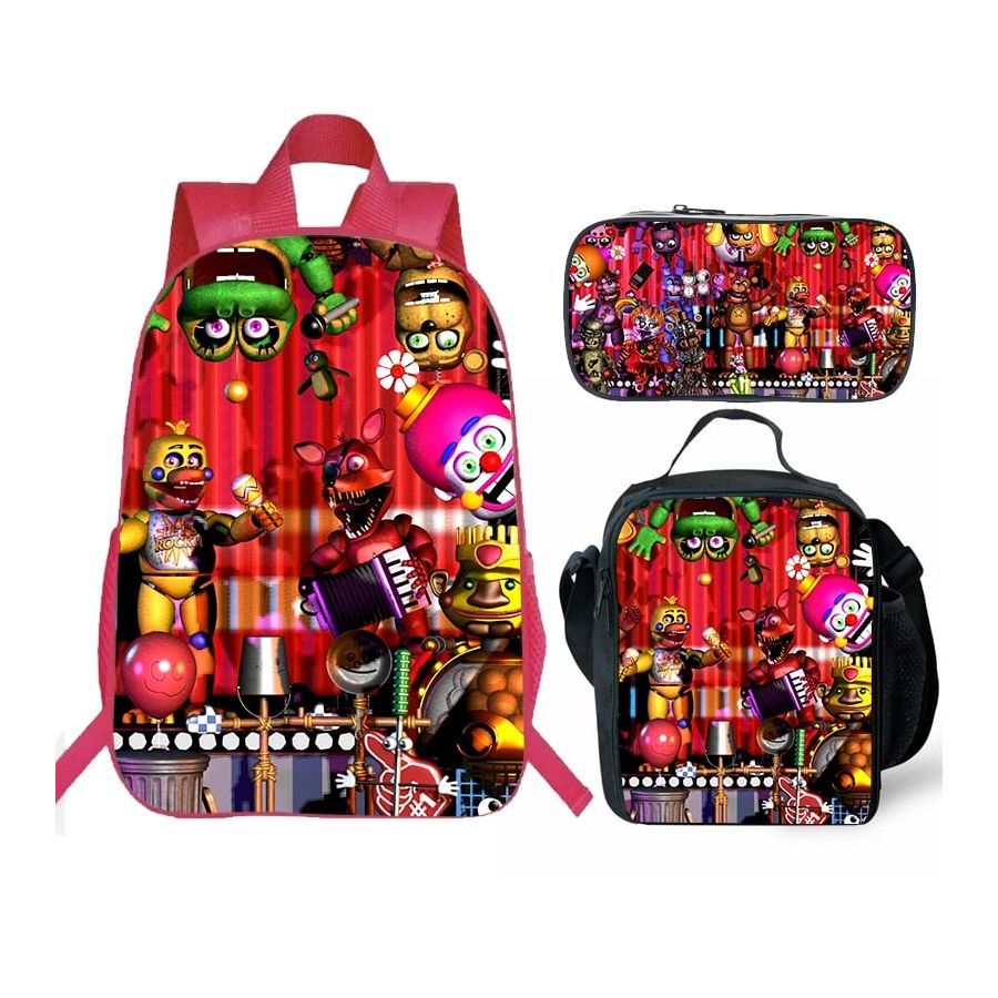 FIVE NIGHTS AT FREDDY'S BACK PACK PIZZA PERFECT FOR SCHOOL BAGBASE 